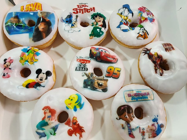 Donas personalizadas para fiestas infantiles